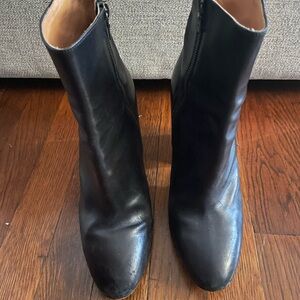 Dries Van Noten Black Leather Boots - Size Euro 39, 8.5-9 US
